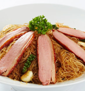 Baked thai glass noodles with duck breast