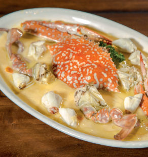 ปูม้านึ่งไข่ตุ๋น