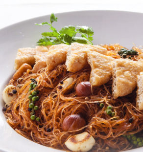 Baked Glass Noodles with Fresh Tofu