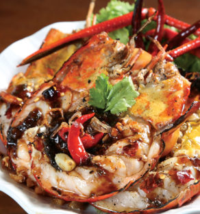 กุ้งแม่น้ำลุยสวน