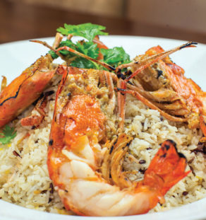 ข้าวผัดกุ้งแม่น้ำ (สำหรับ3-4ท่าน)
