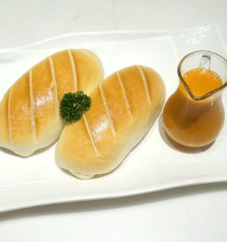 หมั่นโถวปิ้ง + ชานมข้น